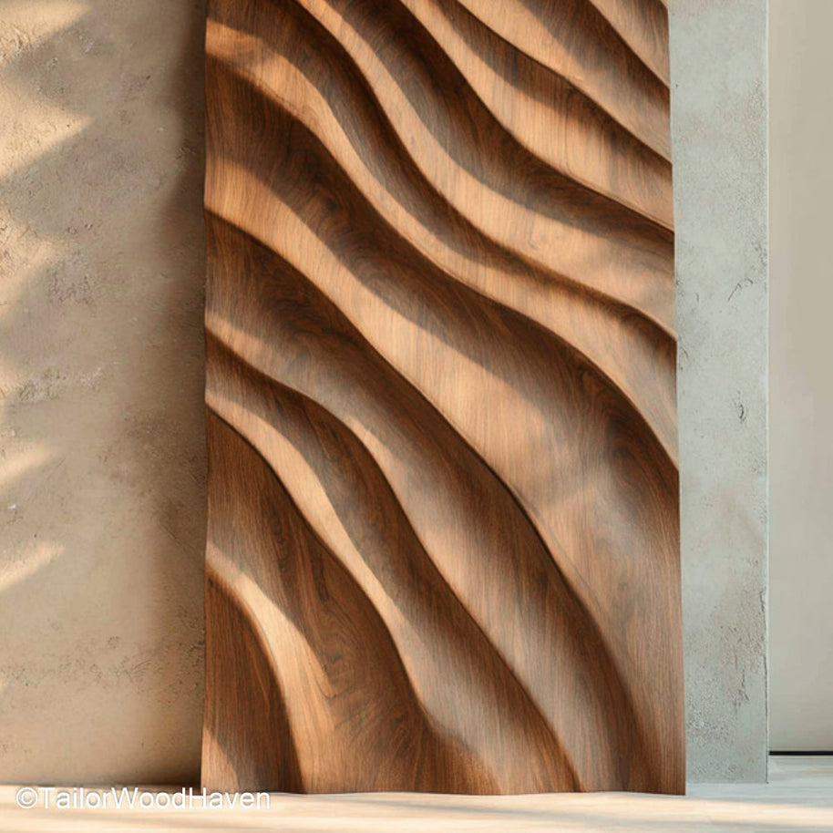 Wall Art from Wood Natural Wall Art Piece Handcrafted from Solid Wood for Rustic and Textured Decor Themes
