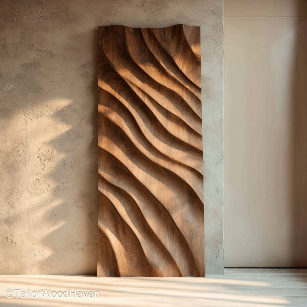 Wall Art from Wood Natural Wall Art Piece Handcrafted from Solid Wood for Rustic and Textured Decor Themes