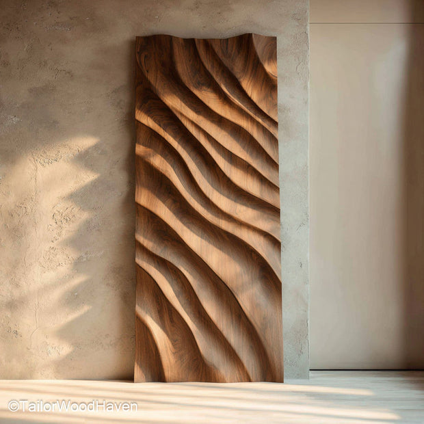 Wall Art from Wood Natural Wall Art Piece Handcrafted from Solid Wood for Rustic and Textured Decor Themes