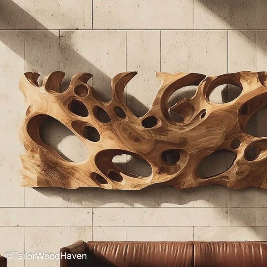 Wall Decor from Wood Handmade Decorative Wall Panels Crafted from Wood for Warm, Inviting Interior Design