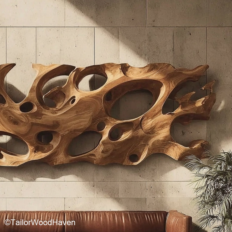 Wall Decor from Wood Handmade Decorative Wall Panels Crafted from Wood for Warm, Inviting Interior Design