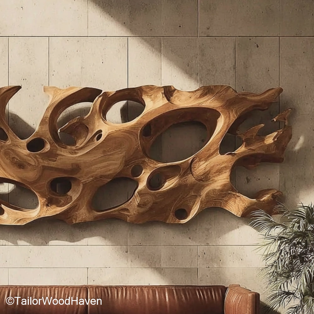 Wall Decor from Wood Handmade Decorative Wall Panels Crafted from Wood for Warm, Inviting Interior Design