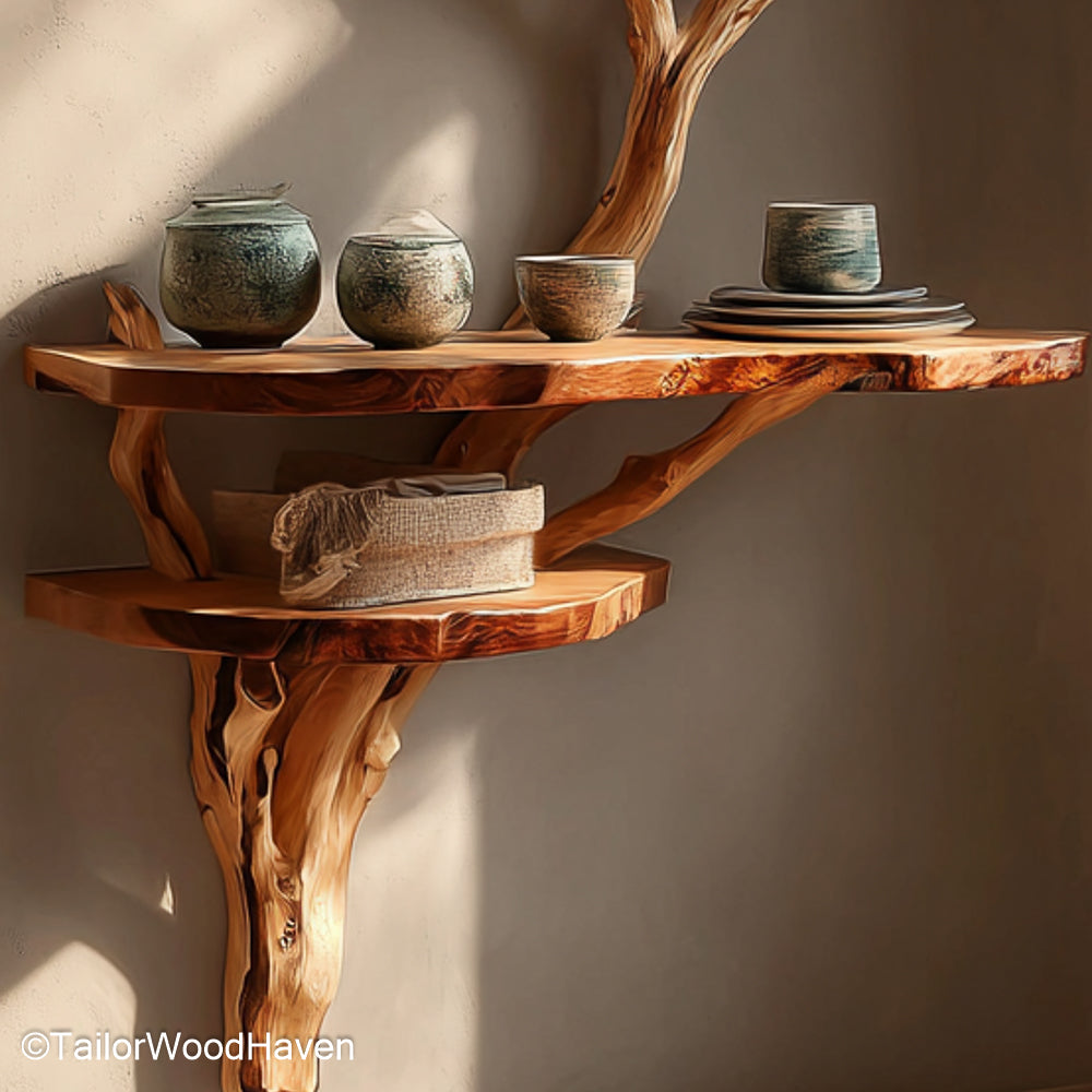 Wall Bedside Shelf made from hardwood with clean detailing and wall mounted support, a perfect blend of utility and style for modern bedroom spaces