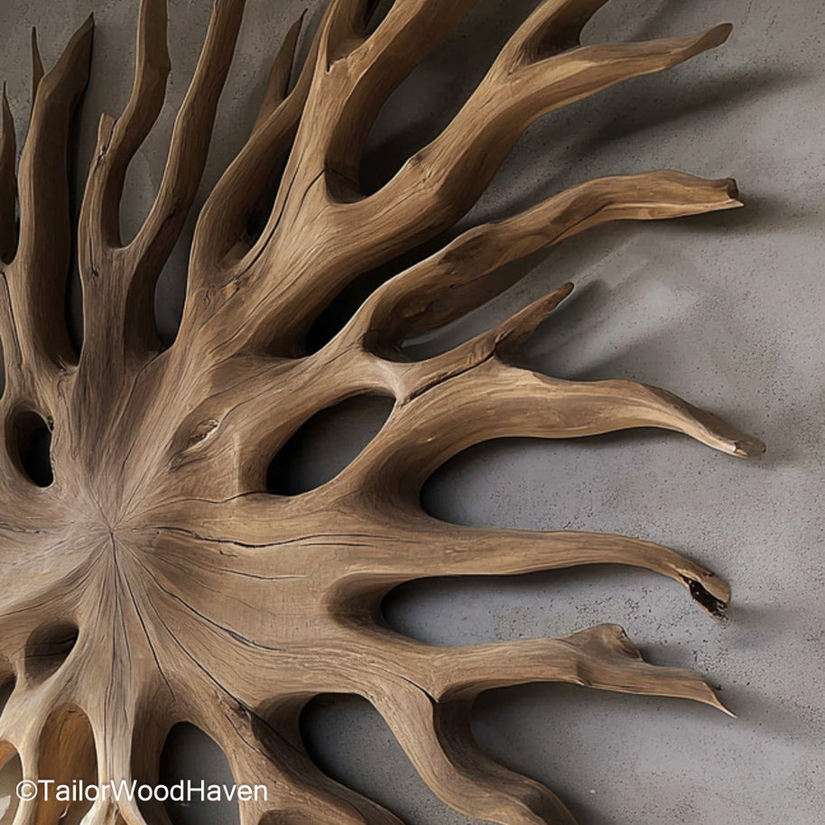 Drift Wood Wall Decor Natural Driftwood Mounted Art for Eco Inspired, Nautical, or Boho Interiors