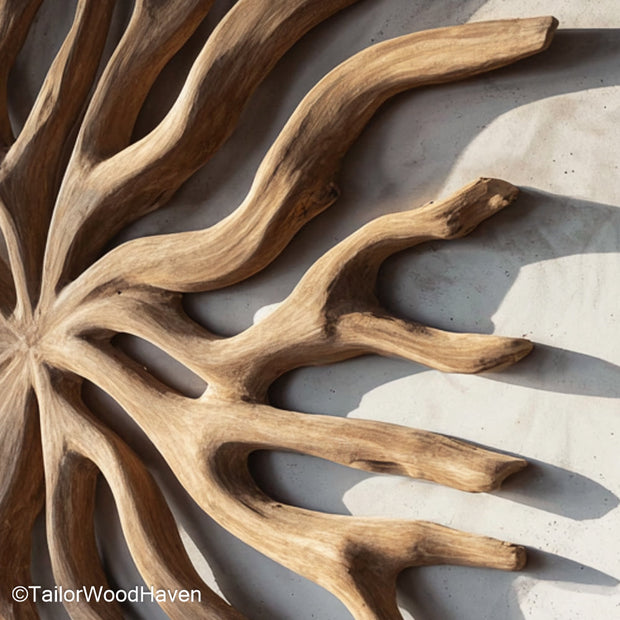 Wall Driftwood Art Handcrafted Driftwood Artwork for Wall Display in Beach House or Eco Chic Settings