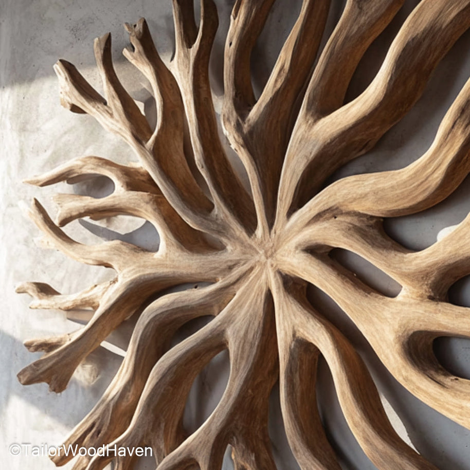 Wall Driftwood Art Handcrafted Driftwood Artwork for Wall Display in Beach House or Eco Chic Settings