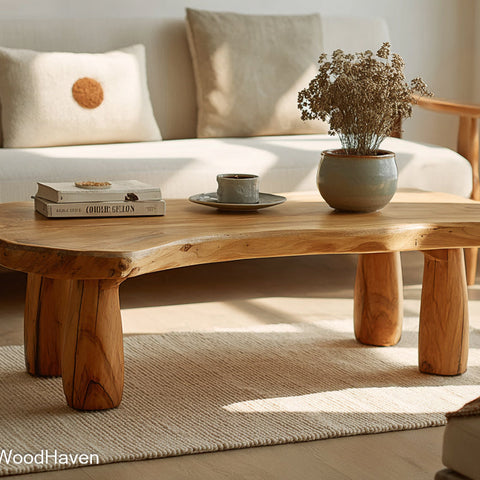 Live Edge Coffee Table Walnut Natural Walnut Coffee Table with Live Edge for Warm, Rich, and Rustic Interiors