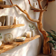 Tree Shaped Bookshelf for Sale Sculptural Wooden Tree Bookcase Available in Multiple Sizes for Living Rooms or Nurseries
