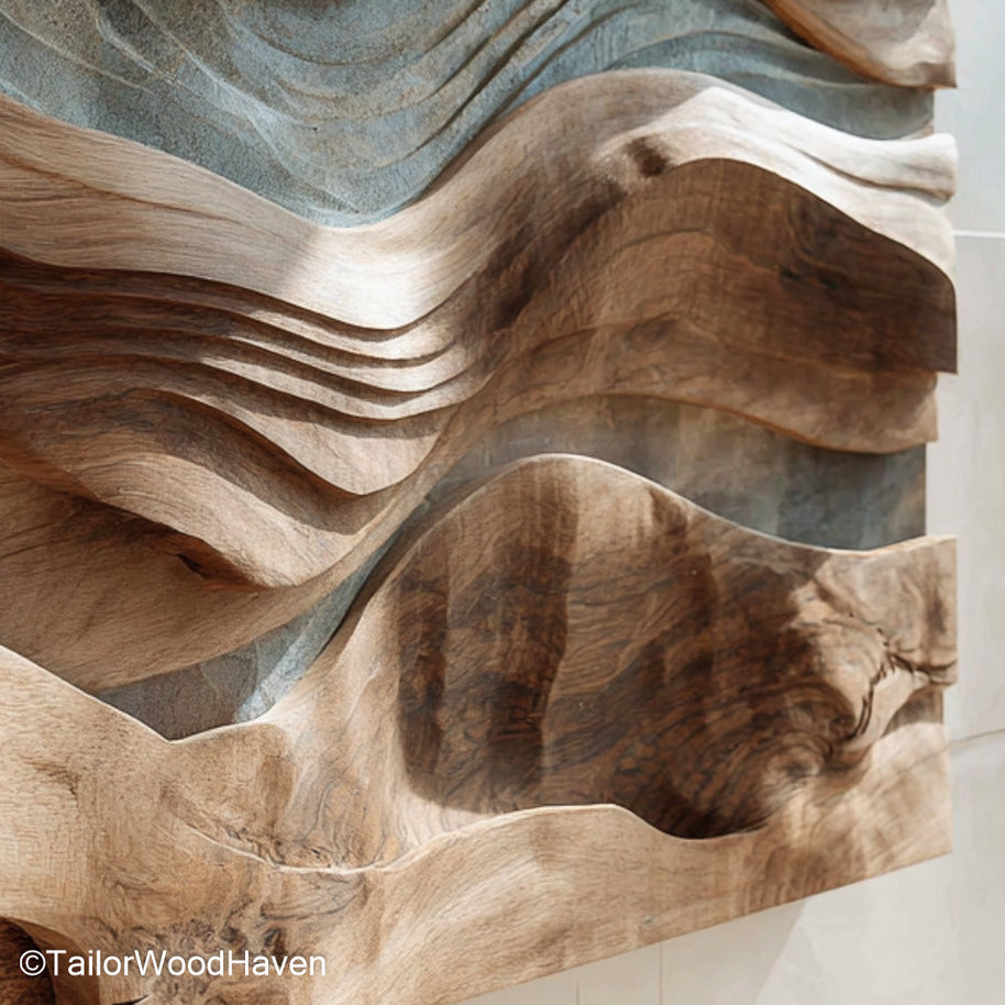 Reclaimed Wood Wall Decor Handcrafted Wall Art Made from Reclaimed Wood, Featuring Rustic Texture and Natural Aesthetic for Eco Friendly Home Styling