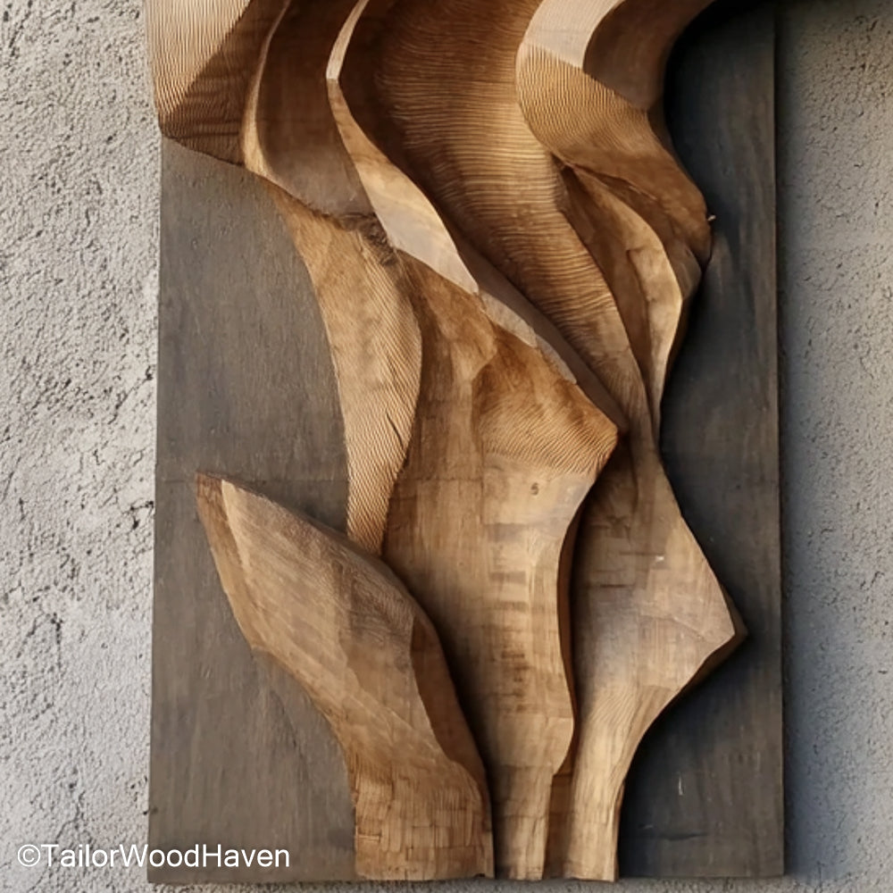 Wood Carved Wall Panel Traditional Hand Carved Wooden Panel Perfect for Wall Display in Entryways, Bedrooms, or Living Areas