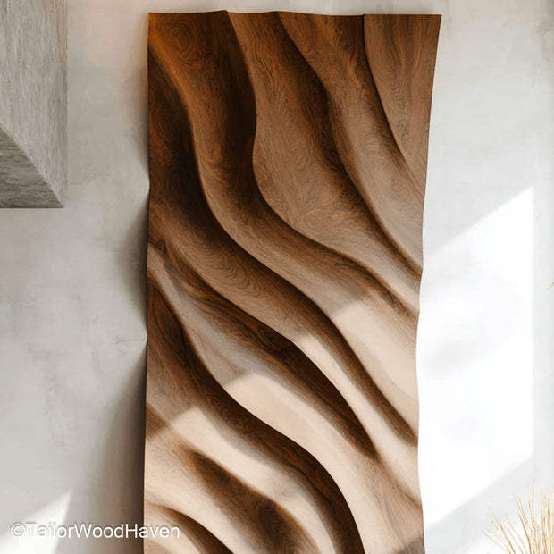 Wood Wall Ornaments Artistic Wood Ornaments for Wall Display, Perfect for Boho, Coastal, or Rustic Interiors