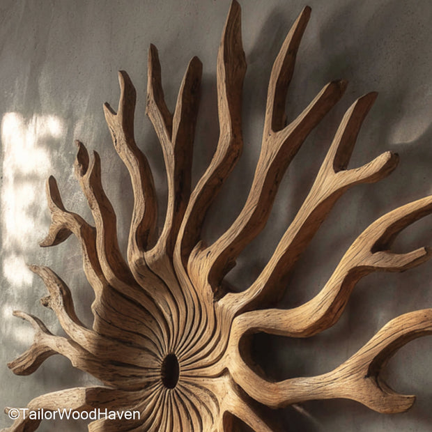 Driftwood Wall Decor Unique Wooden Wall Decor Made from Natural Driftwood for Coastal or Organic Style Rooms