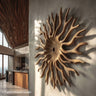 Handcrafted Spiral Driftwood Wall Art for Feature Walls