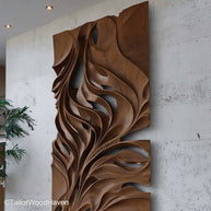 Wood Art for the Wall Artistic Wooden Wall Panels for Textured, Minimalist, or Nature Inspired Interiors
