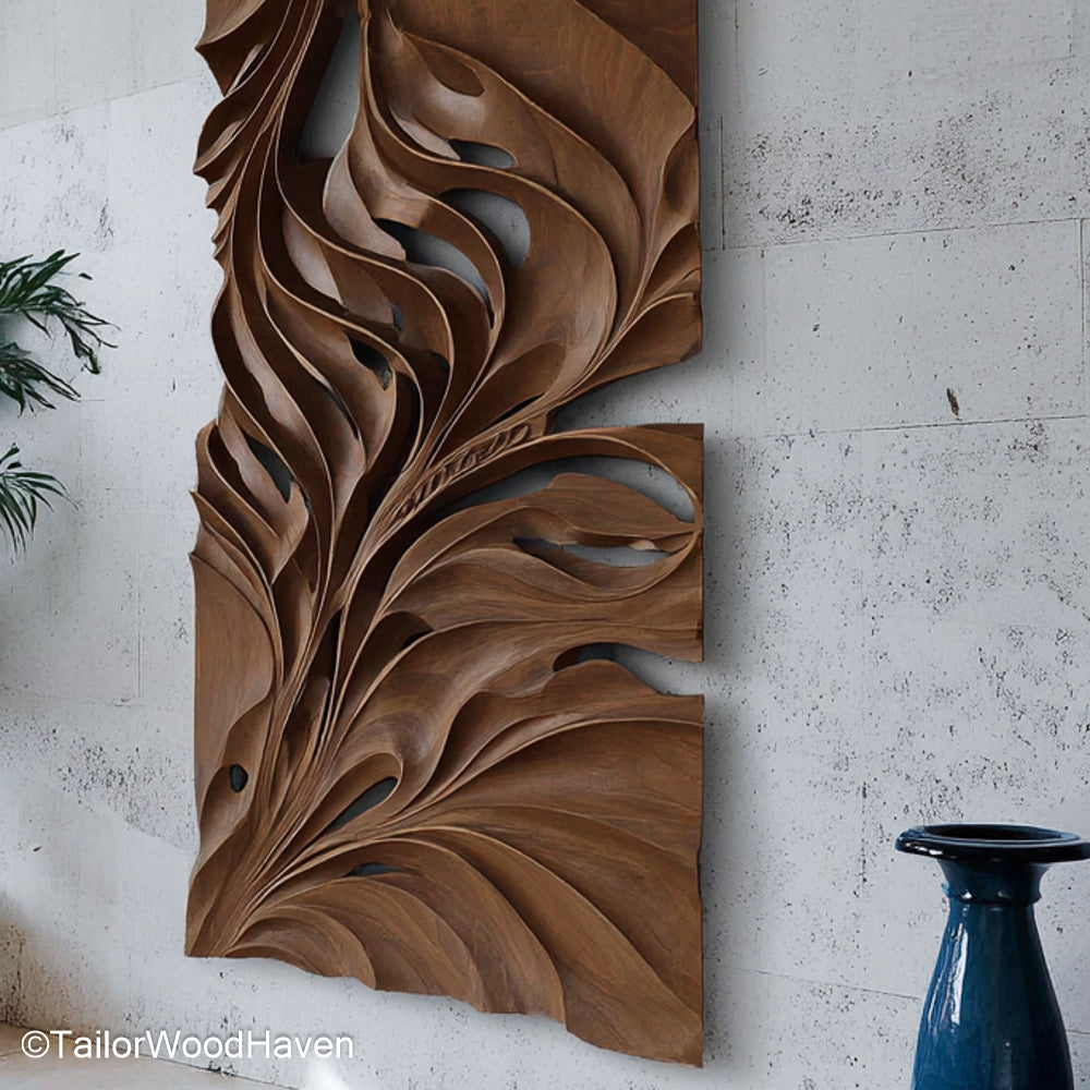 Wood Art for the Wall Artistic Wooden Wall Panels for Textured, Minimalist, or Nature Inspired Interiors