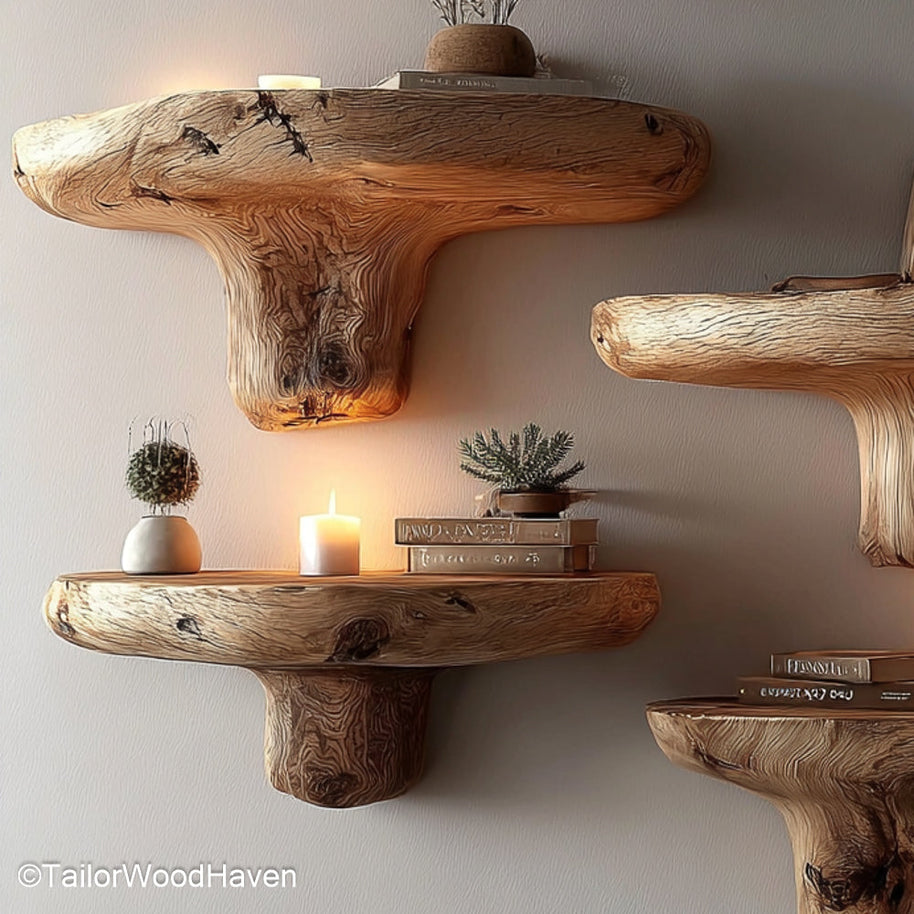 Floating shelves hardware set with brackets, anchors, and instructions, suitable for installing any solid wood shelf securely