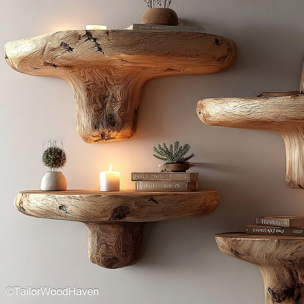 Floating shelves hardware set with brackets, anchors, and instructions, suitable for installing any solid wood shelf securely