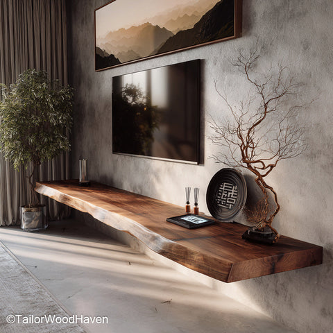 24 floating shelves in compact size ideal for narrow spaces, entryways, kitchen corners, or minimalist wall storage areas