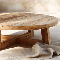 Natural Wood Coffee Table Round Round Live Edge Coffee Table Made from Natural Wood for Earthy and Organic Room Settings