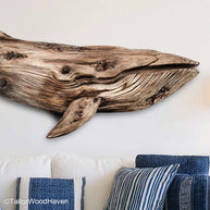 Wall Mounted Driftwood Wall Art built with hand selected driftwood and strong backing, perfect for secure installation on entryways or large indoor walls