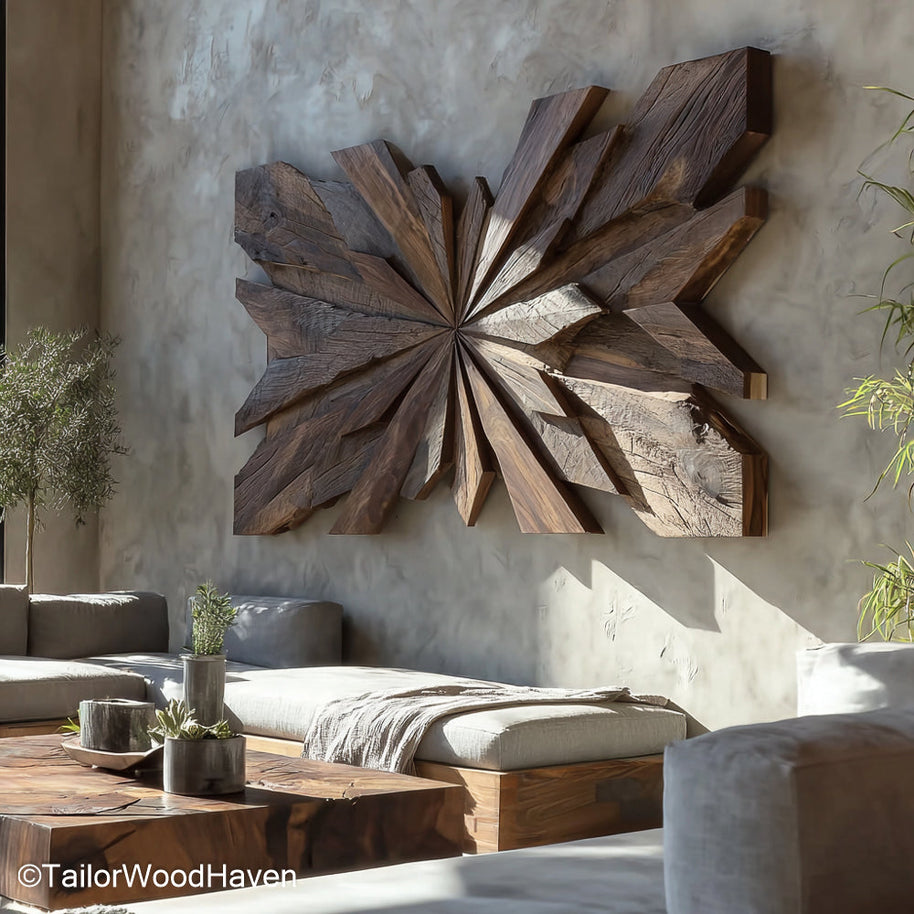 Modern Carved Wood Wall Art Sleek Hand Carved Wood Wall Panel with Clean Lines and Texture, Perfect for Modern and Contemporary Home Decor
