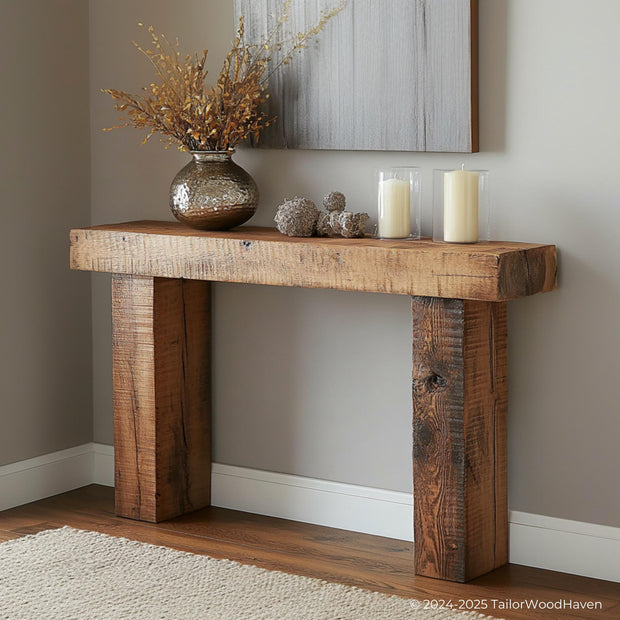 Minimalist Farmhouse Narrow Console Table for Modern Homes