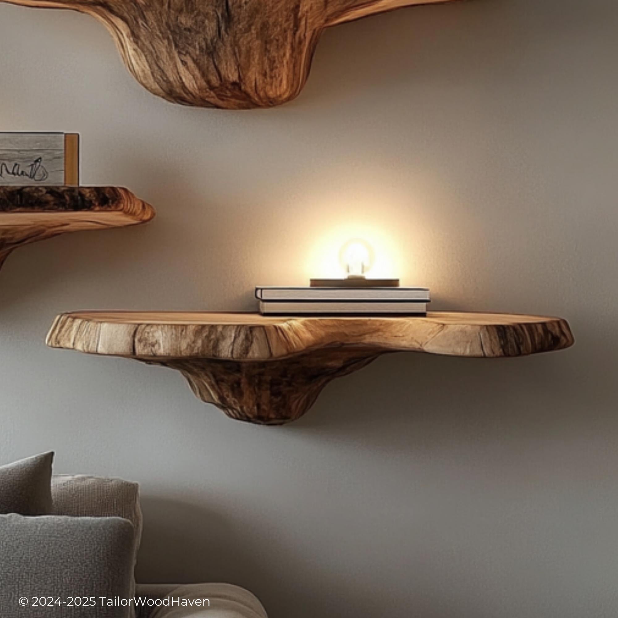 Unique Mushroom Floating Shelves - Whimsical Storage