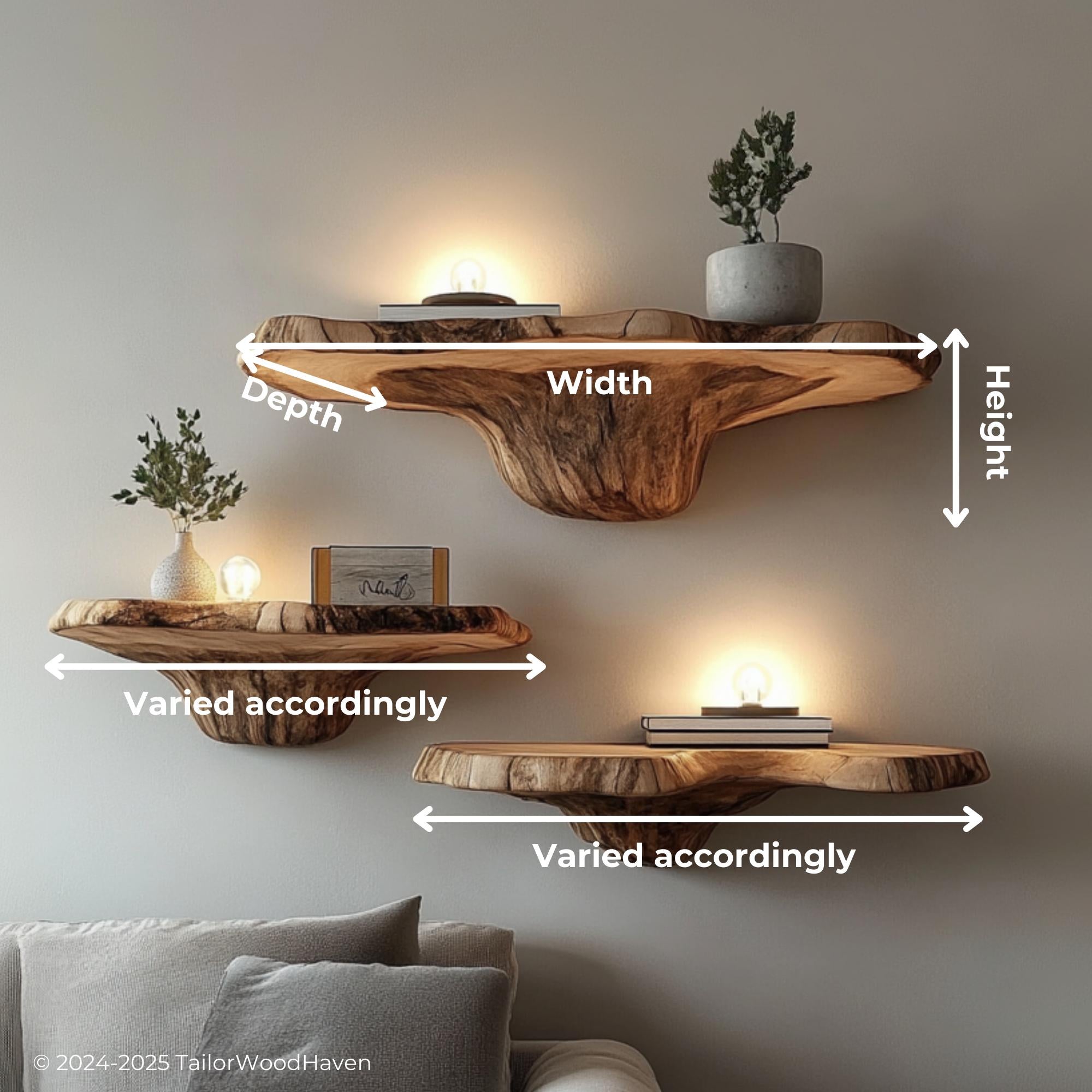 Unique Mushroom Floating Shelves - Whimsical Storage