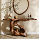 Rustic Wood Narrow Console Table for Entryway or Living Room