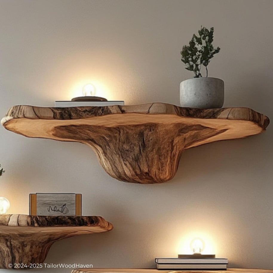 Unique Mushroom Floating Shelves - Whimsical Storage