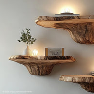 Unique Mushroom Floating Shelves - Whimsical Storage