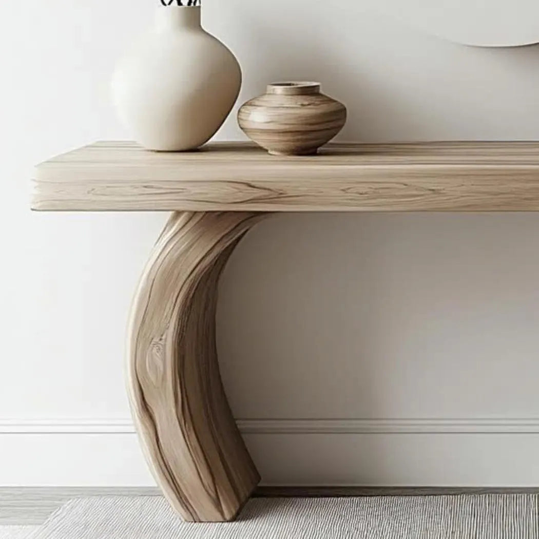 Live Edge Console Table – Rustic Handmade Wood Decor