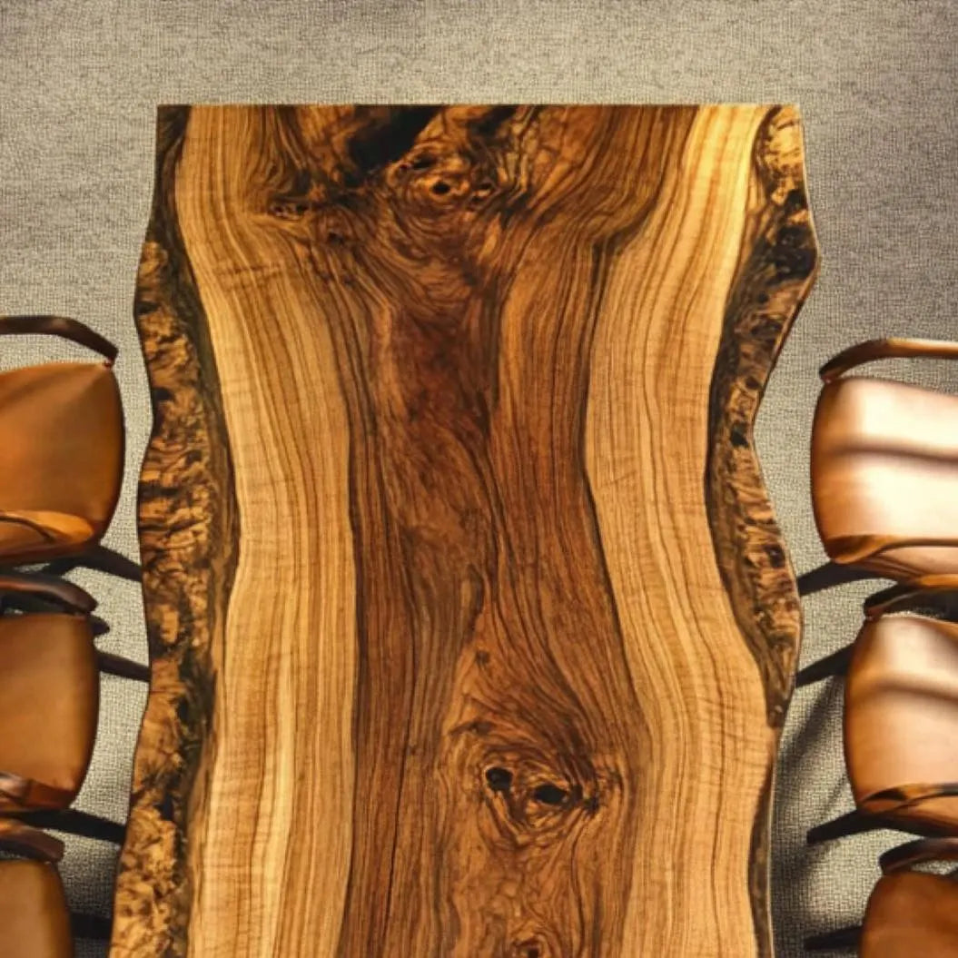 Rustic Live Edge Dining Table – Handmade Wooden Table