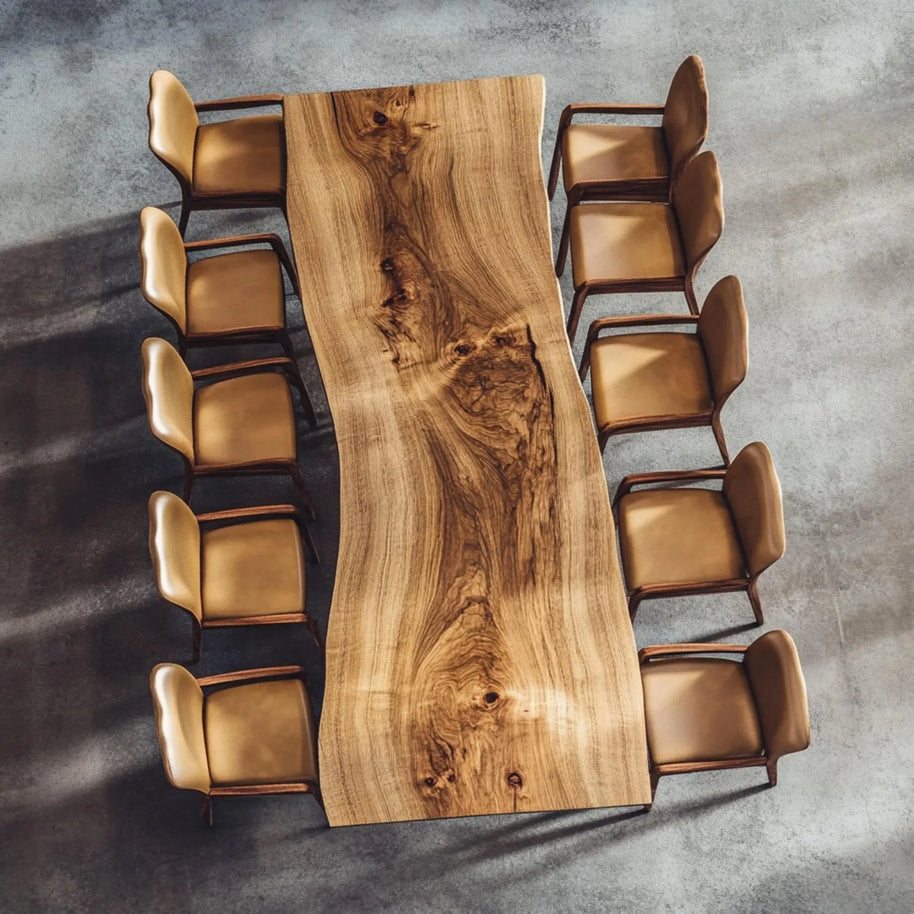Handcrafted Wood Dining Table – Rustic Kitchen & Dinner Table