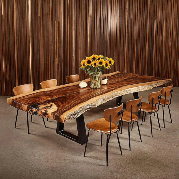 Live Edge Rustic Dining Table – Solid Wood, Made to Order