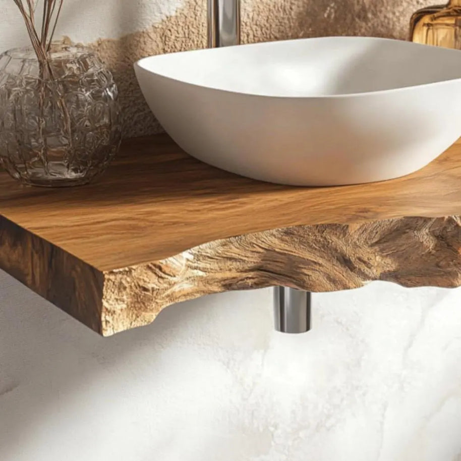 Custom Solid Wood Vanity – Rustic Style for Bathroom Decor