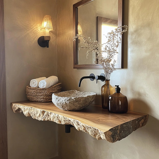 Rustic Farmhouse Bathroom Vanity – Handmade & Durable