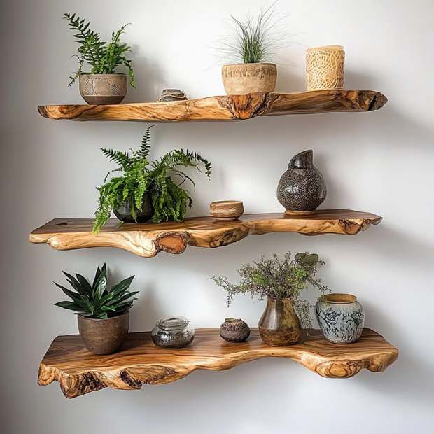 Handcrafted Wood Shelves – Highlights handmade quality