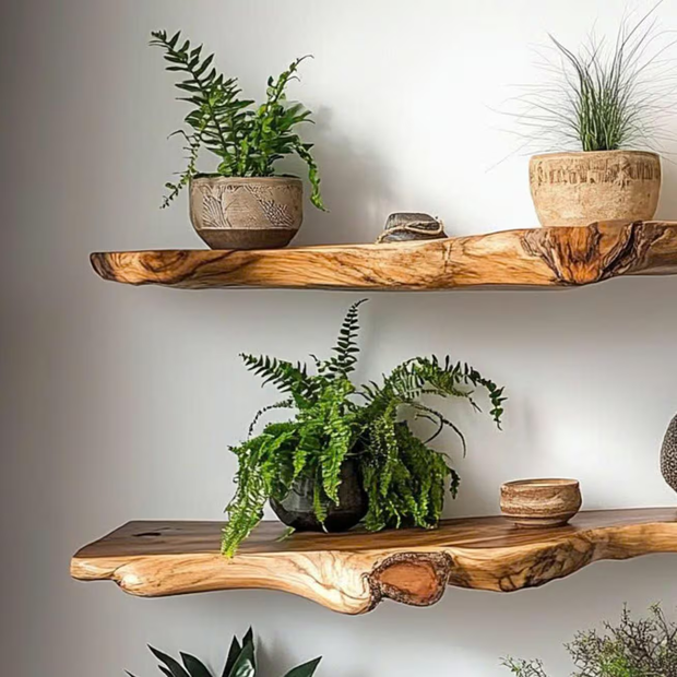 Handcrafted Wood Shelves – Highlights handmade quality