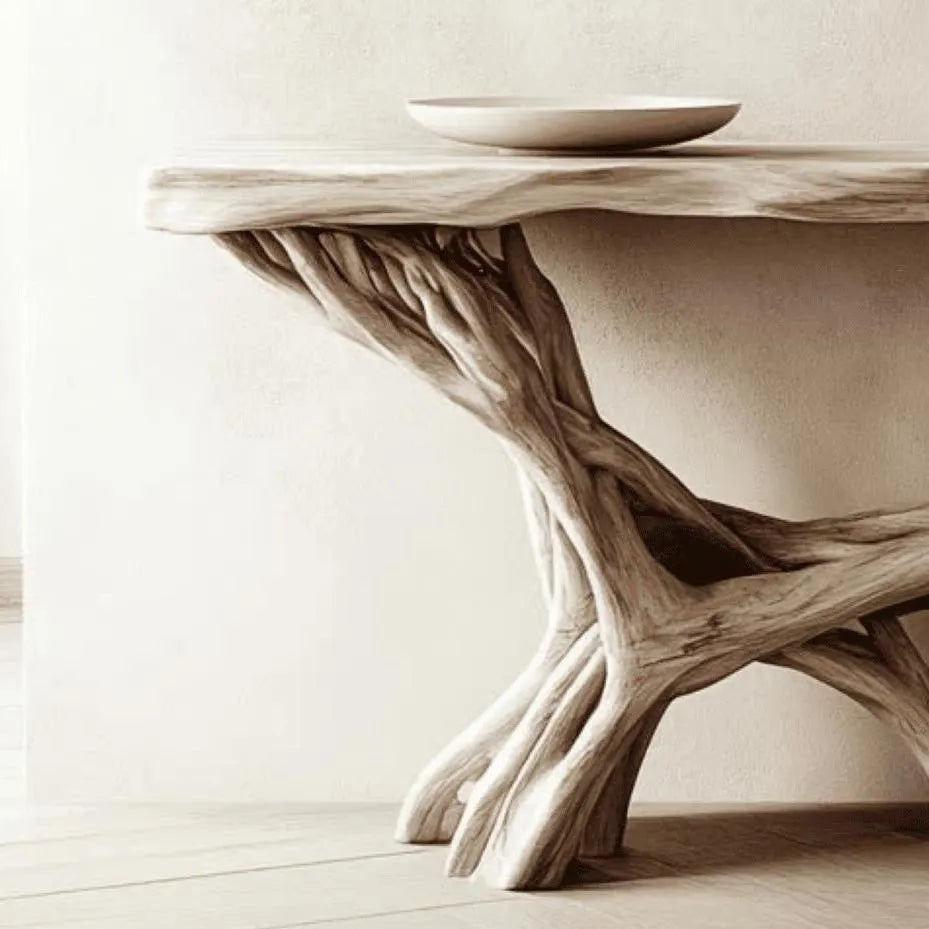 Handcrafted Rustic Console Table – Solid Wood, Made to Order