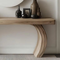Live Edge Console Table – Rustic Handmade Wood Decor