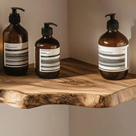 Live Edge Wood Floating Shelves – Rustic Corner Shelf Set