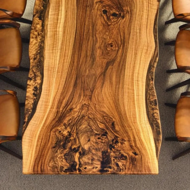 Rustic Live Edge Dining Table – Handmade Wooden Table