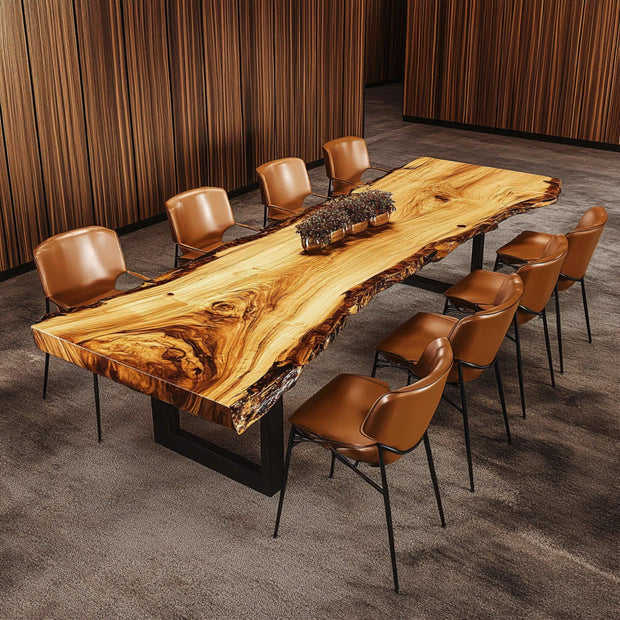 Live Edge Rustic Dining Table – Solid Wood, Made to Order
