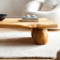 Live Edge Walnut Coffee Table Premium Live Edge Coffee Table Crafted from Walnut Wood for Warm and Rich Interior Styling