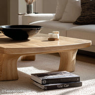 Live Edge Wooden Coffee Table Wooden Coffee Table with Organic Live Edge for Warm, Rustic Room Styling