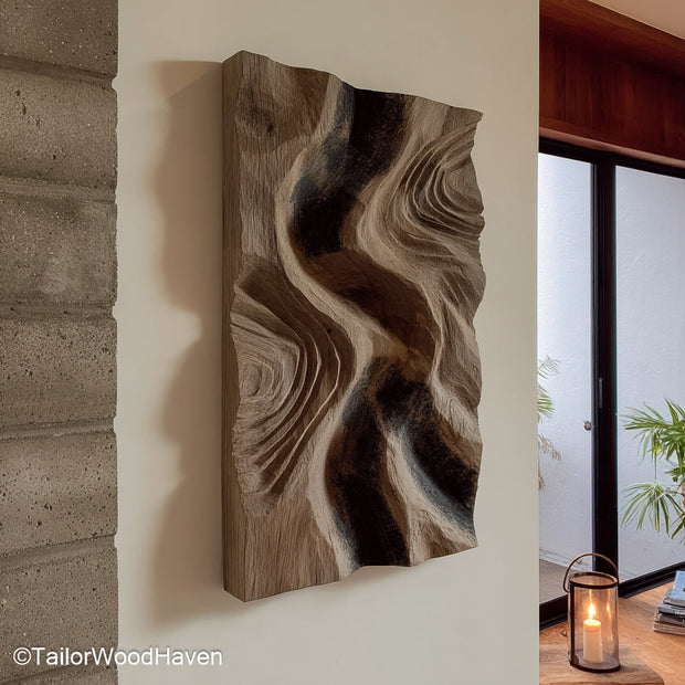 Wood Pallet Wall Decor made from reclaimed wood slats with rustic character and texture, perfect for farmhouse walls or industrial themed living spaces