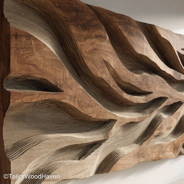 Wall Carved Panels Handcrafted Wooden Wall Panels with Intricate Carvings, Ideal for Adding Rustic Texture and Depth to Your Interior Walls
