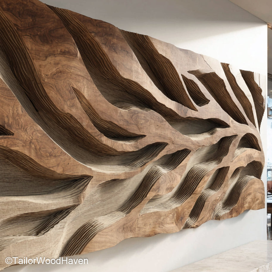 Wall Carved Panels Handcrafted Wooden Wall Panels with Intricate Carvings, Ideal for Adding Rustic Texture and Depth to Your Interior Walls