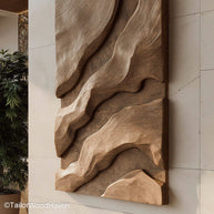 Wood Slat Wall Art Decorative Wood Slat Wall Art Panel Made from Layered Hardwood with Textured Design for a Warm, Contemporary Wall Accent